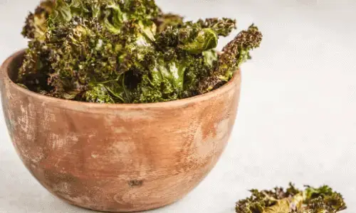 delicious dried kale in a bowl