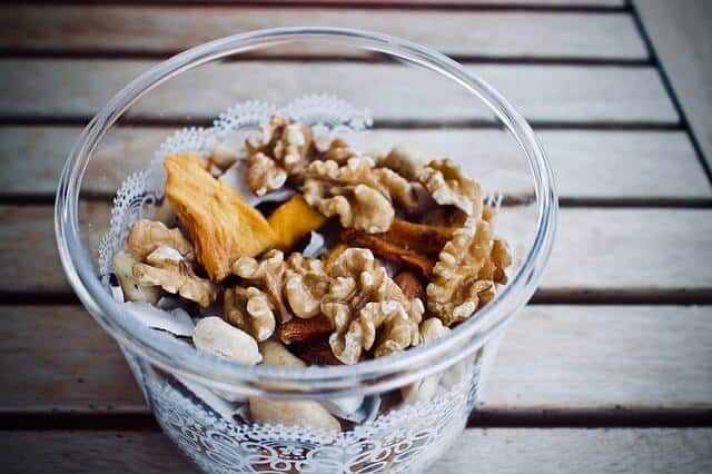 A yogurt parfait is one of my favorite ways to use dried mangoes in recipes.
