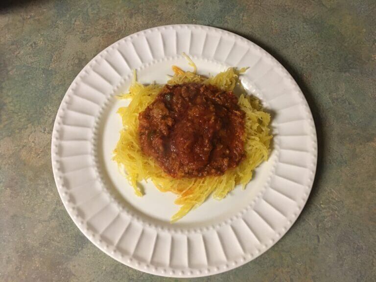 Spaghetti squash spaghetti is a wonderful gluten-free recipe.