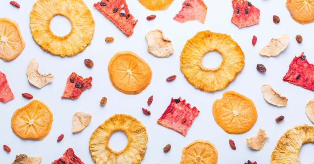 Fruits make the best dehydrated snacks.