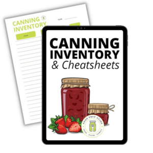 Canning Inventory & Checksheets Printable