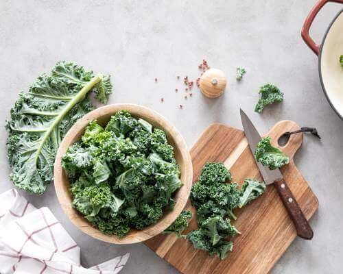 chopped kale for salad