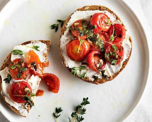 cherry tomato bruschetta