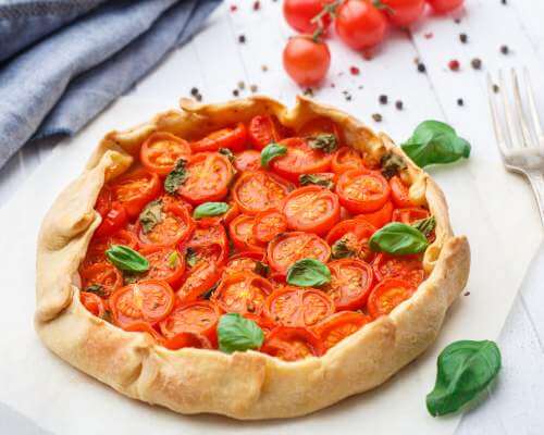 cherry tomato tart