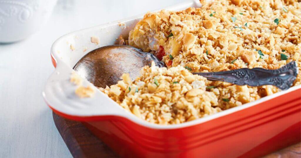 squash casserole with ritz cracker crust