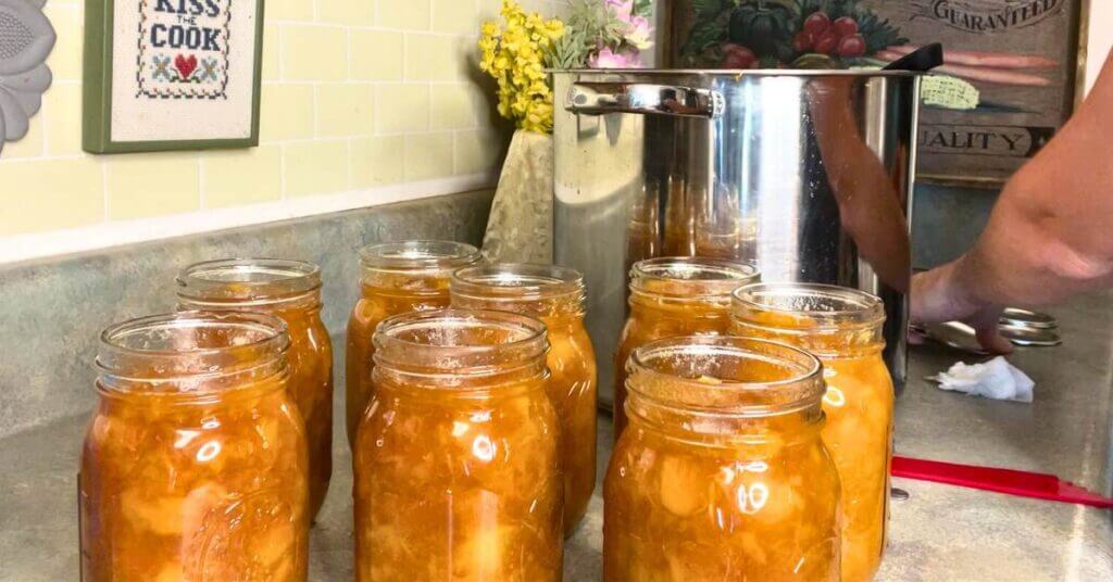homemade peach jam