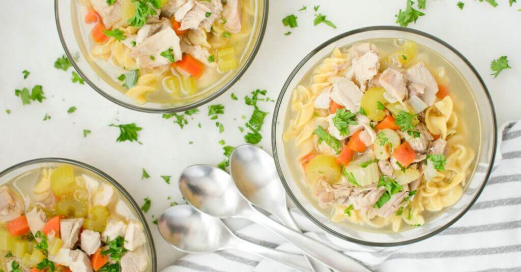 homemade chicken noodle soup