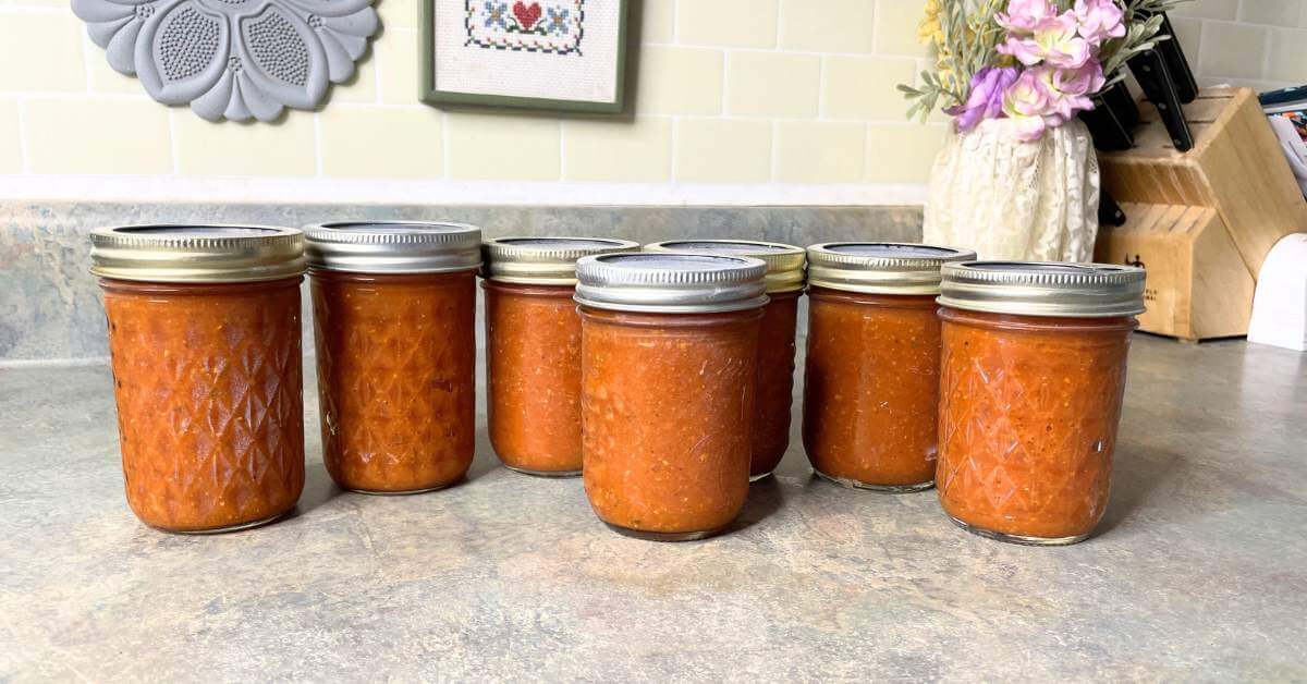 Roasted Tomato Sauce: A Water Bath Canning Recipe - Food Prep Guide