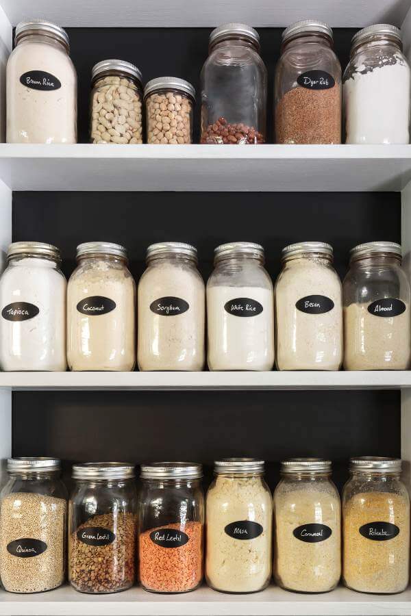 mason jar pantry storage