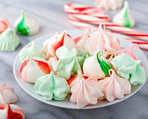 Peppermint-Meringue-Cookies