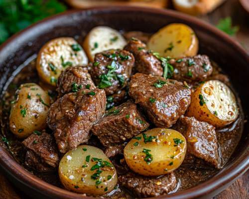 crockpot-garlic-butter-beef-tips-potatoes