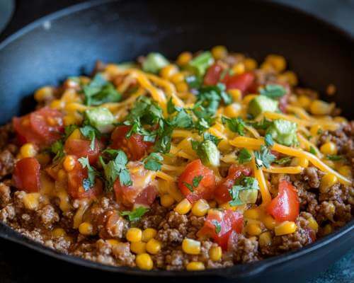 easy one pot taco skillet