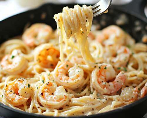 garlic butter shrimp pasta