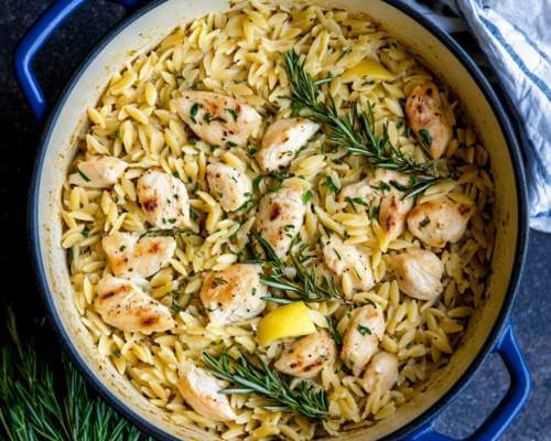 lemon chicken orzo