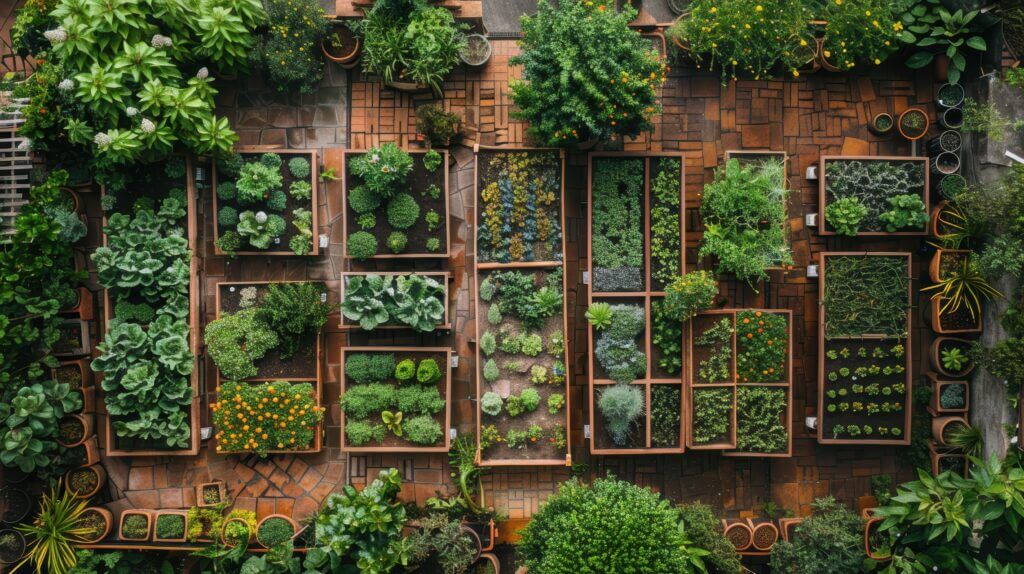 pretty container garden design