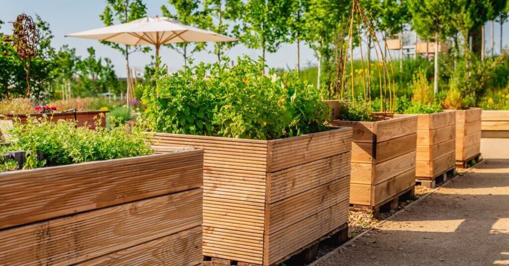 pretty modular raised garden bed design