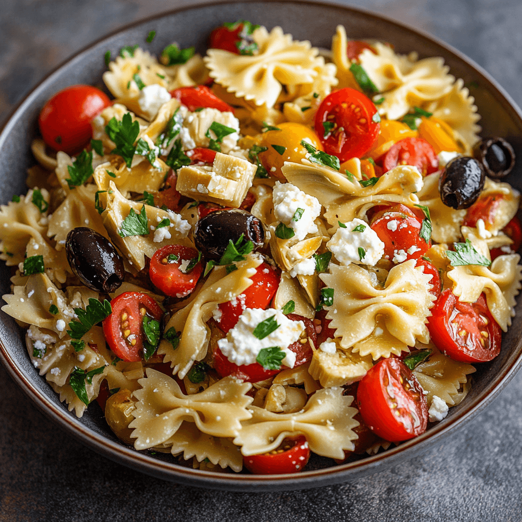 Artichoke and Lemon Pasta Salad