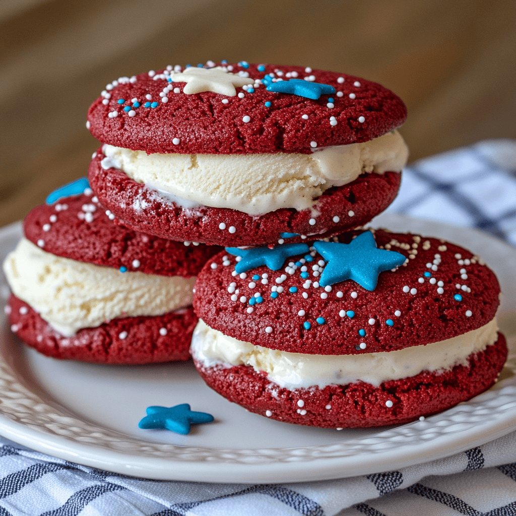 Memorial Day Ice Cream Sandwiches