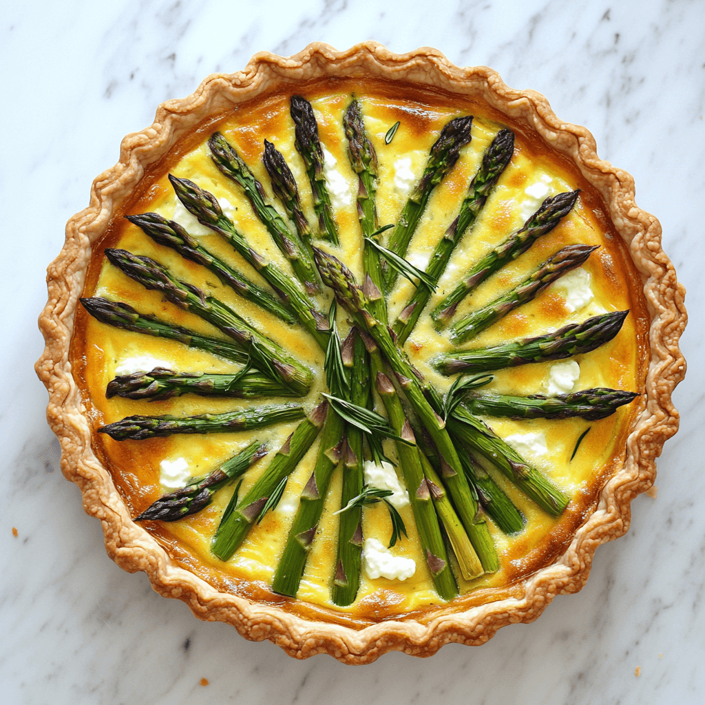 Asparagus and Goat Cheese Quiche
