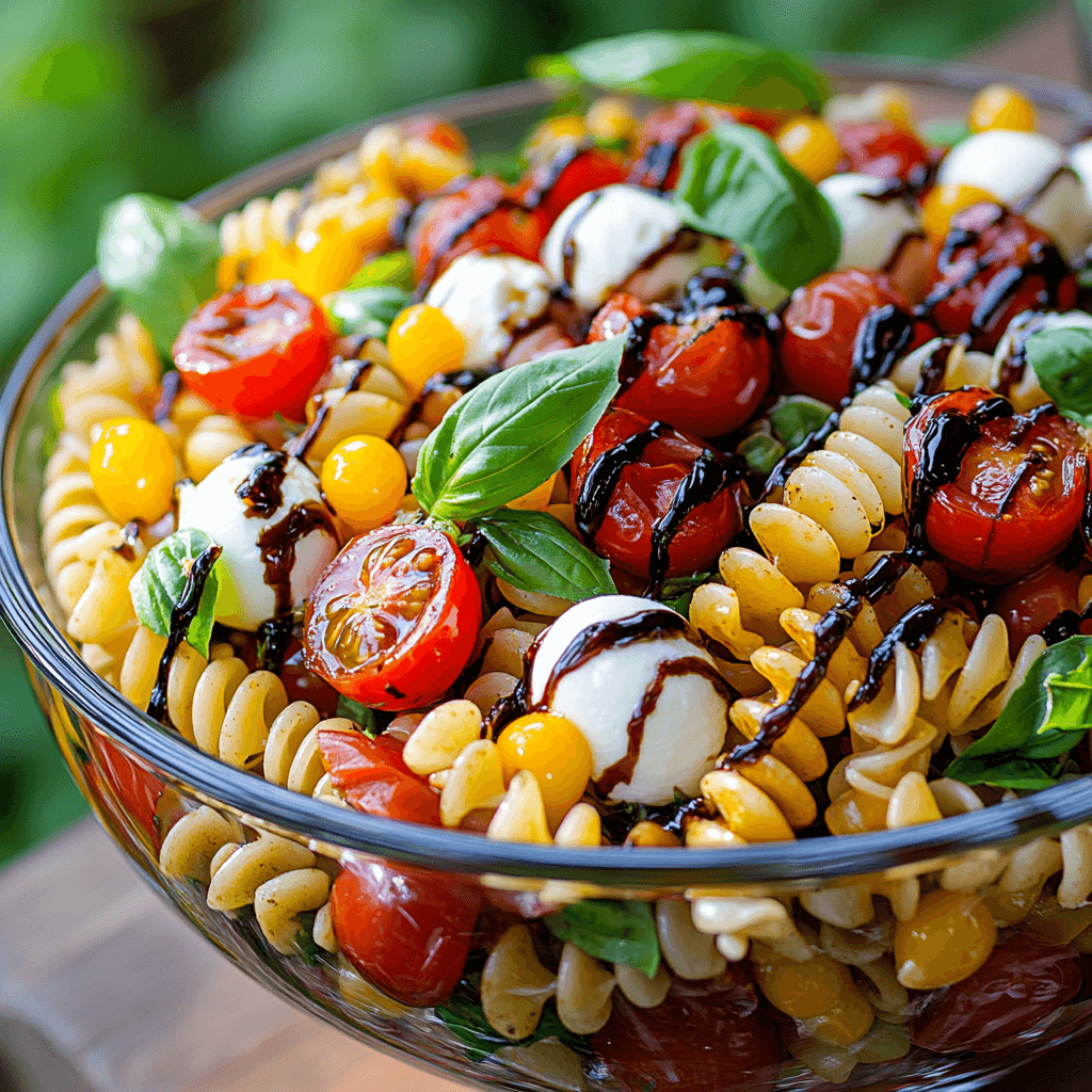 caprese pasta salad