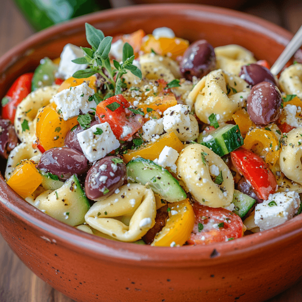 Greek Tortellini salad