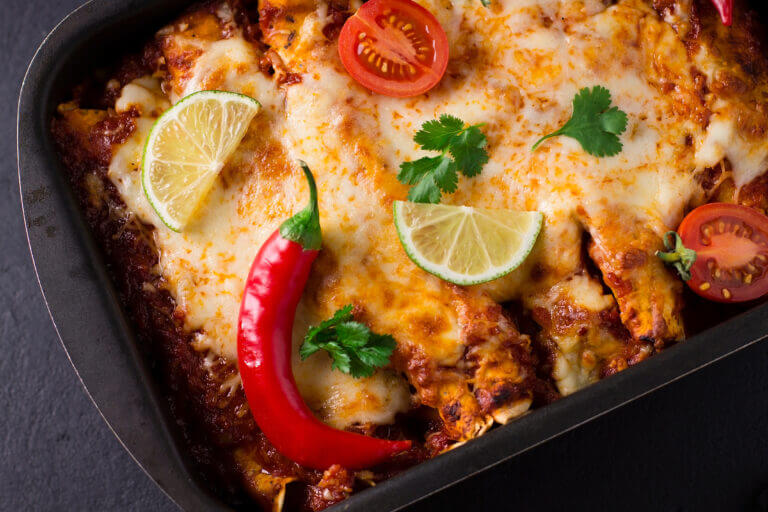 sheet pan enchiladas