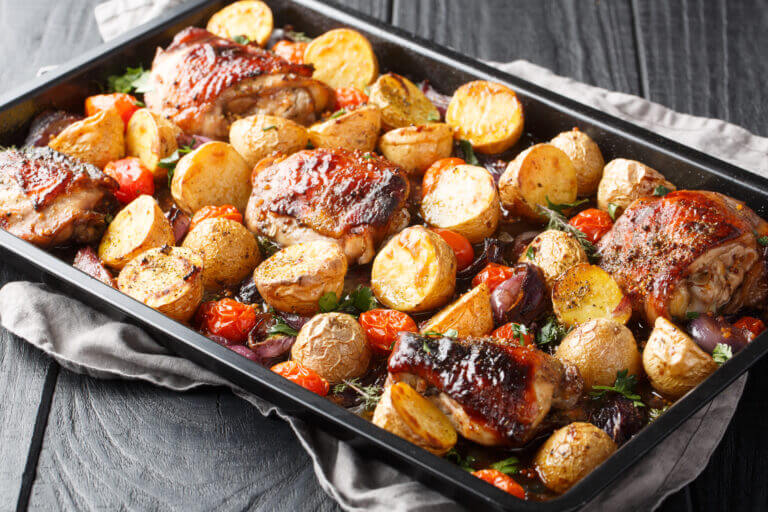 sheet pan chicken and potatoes recipe