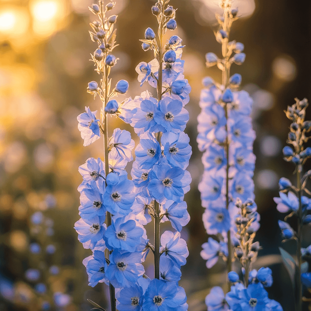 Delphinium tall perennial plant