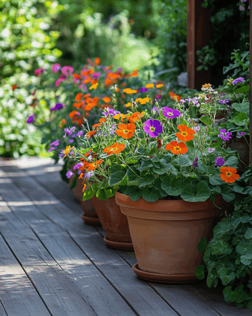 container wildflower gardens