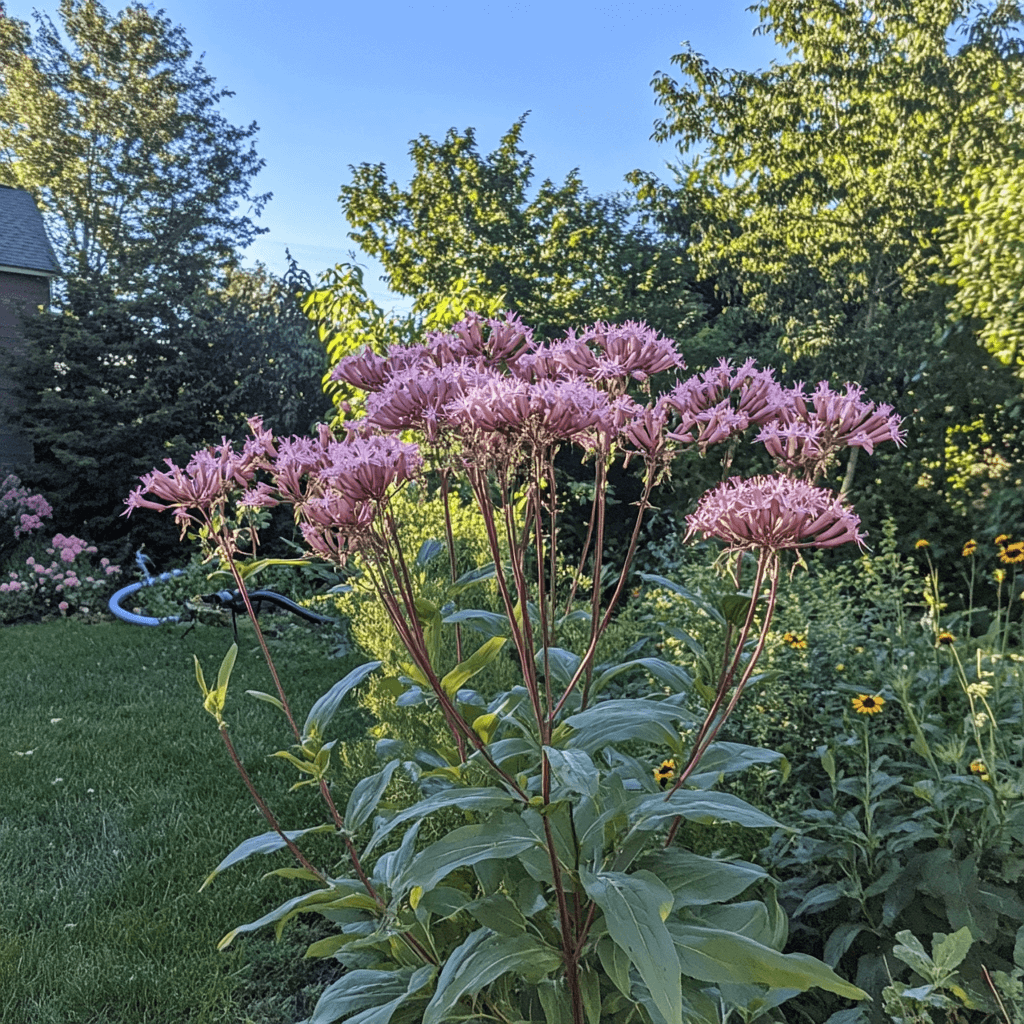 Joe Pye Weed tall perennial flower
