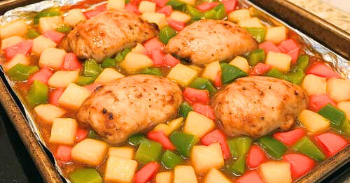 sheet-pan-hawaiian-chicken