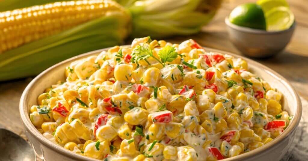 creamy cold corn salad
