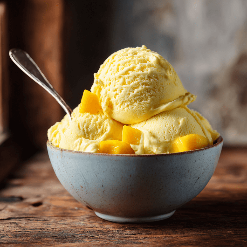 no churn Mango ice cream