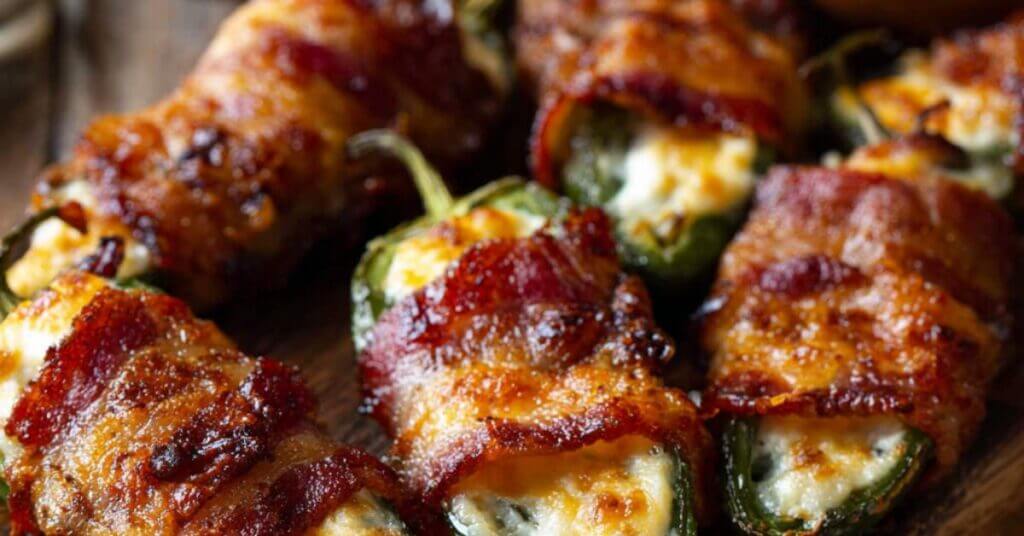 bacon-wrapped jalepeno peppers