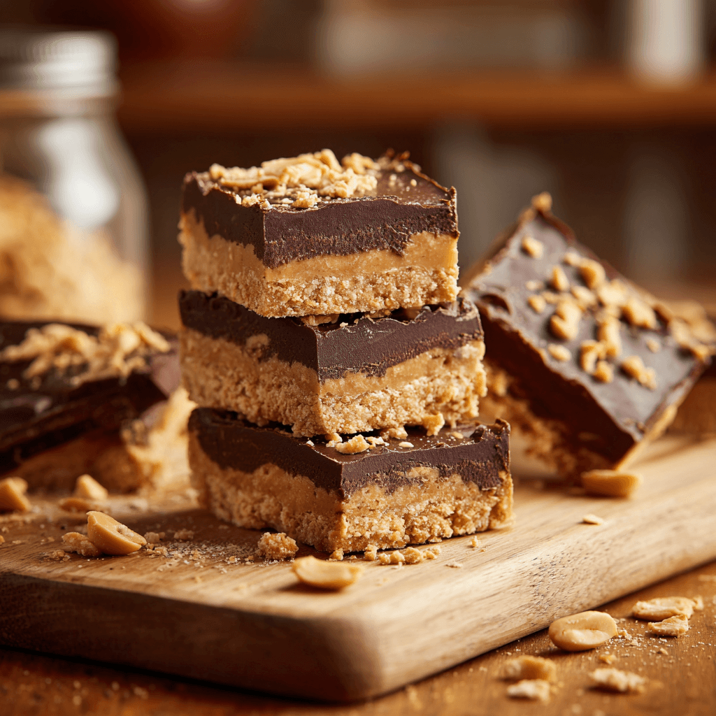No-Bake Chocolate Peanut Butter Bars