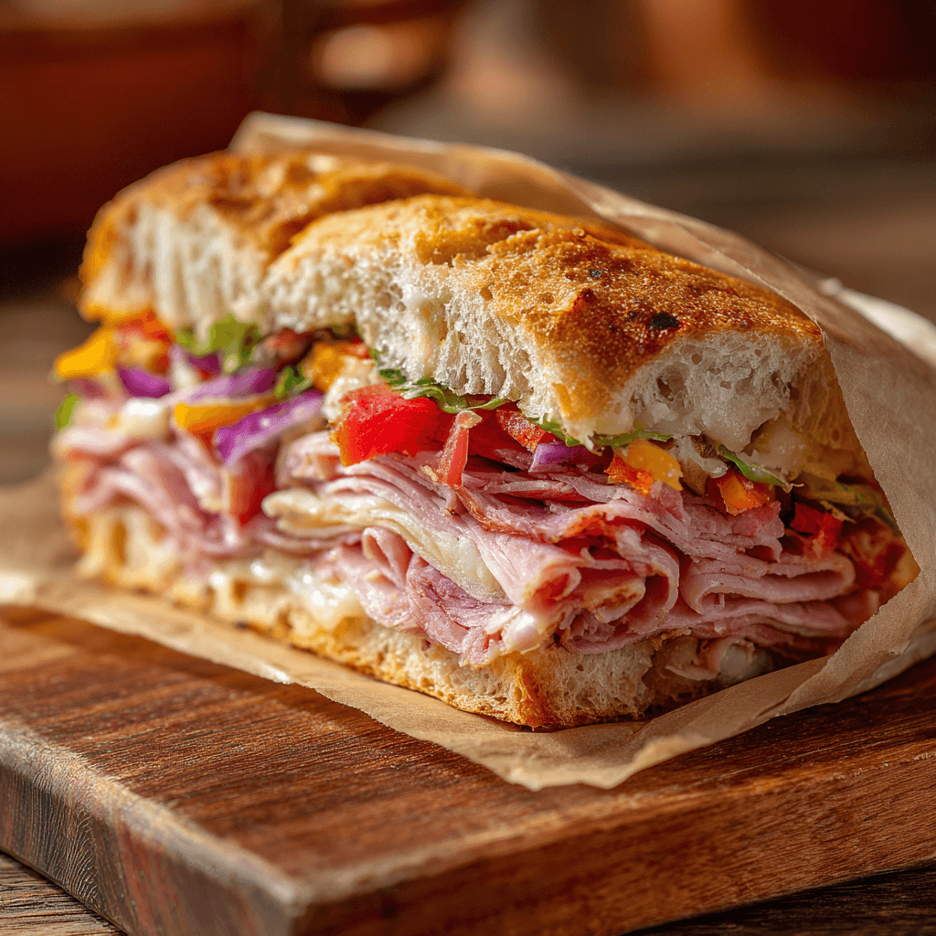 stuffed picnc sandwhiches