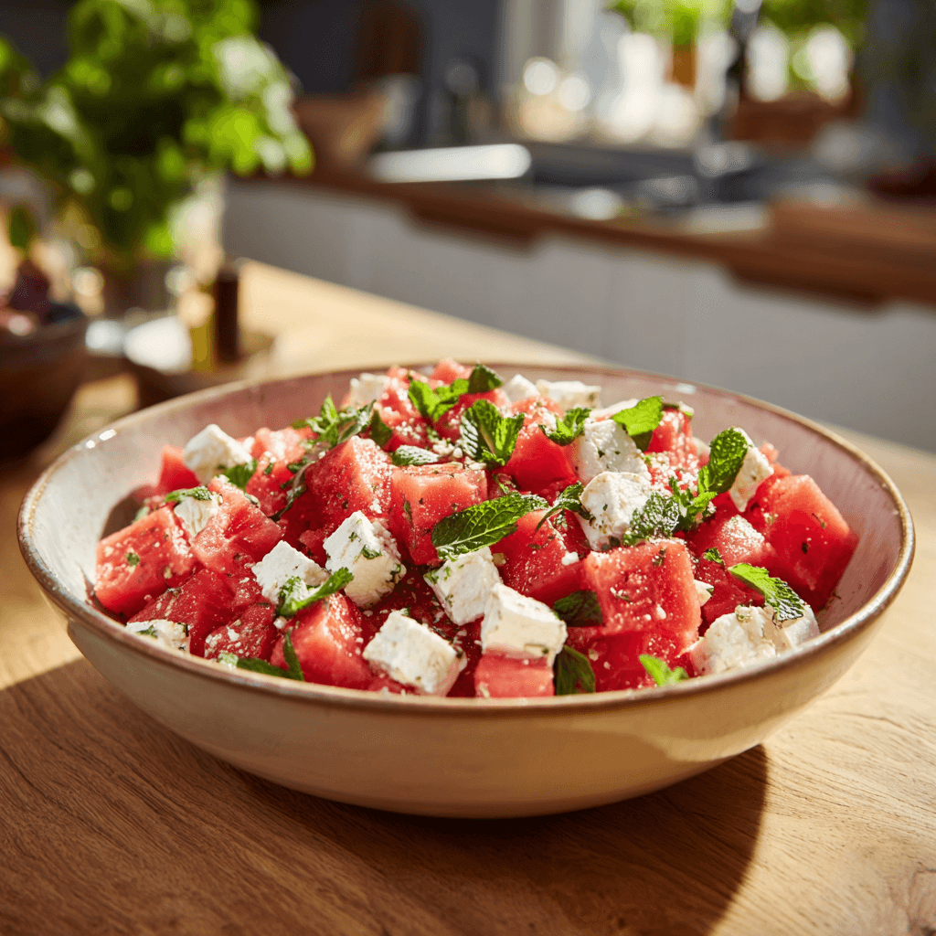 watermelon feta salad