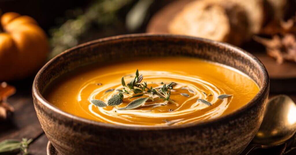 creamy pumpkin soup