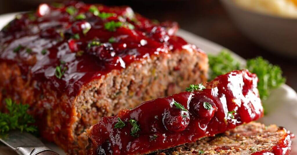 meatloaf with cranberry glaze