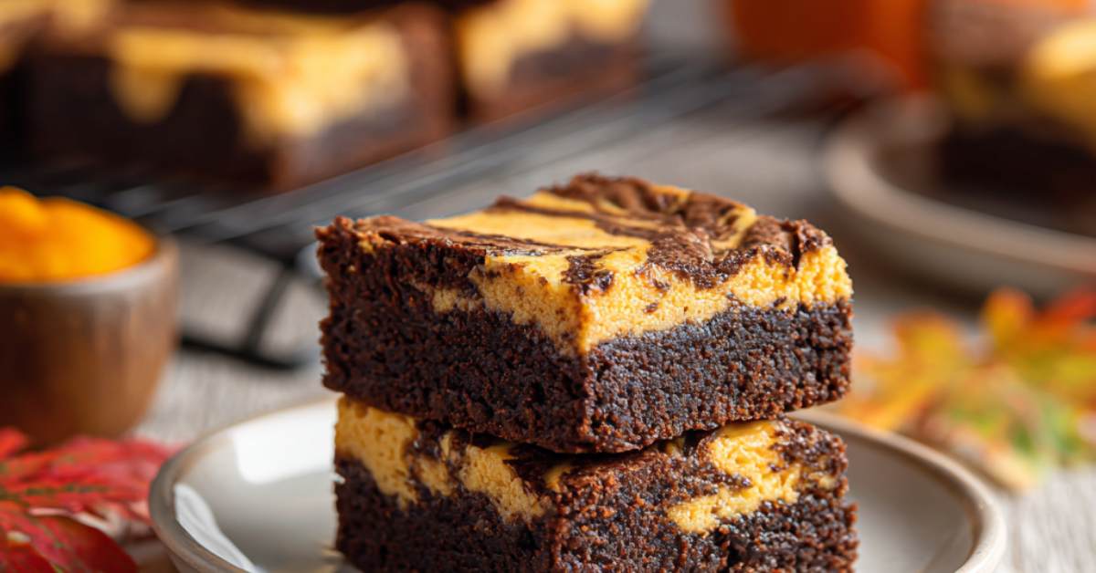pumpkin-cream-cheese-brownie