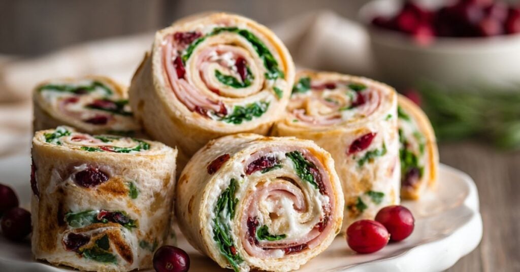 Turkey and Cranberry Pinwheels