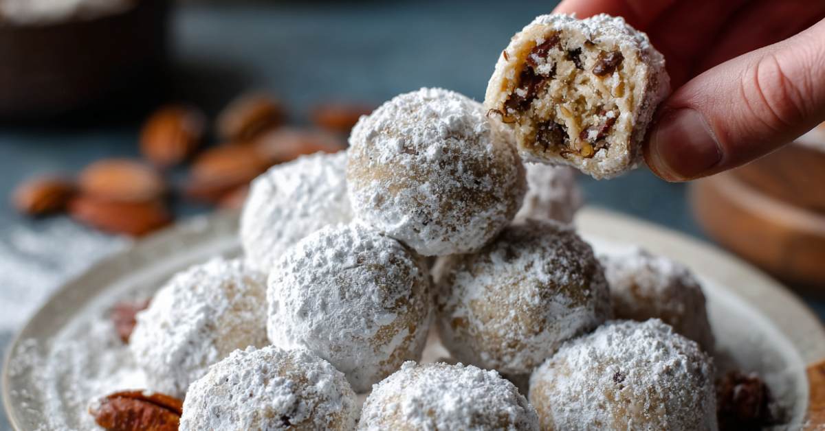 maple pecan snowballs
