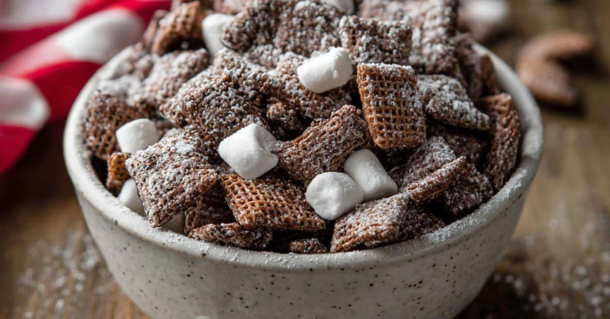 hot cocoa chex mix