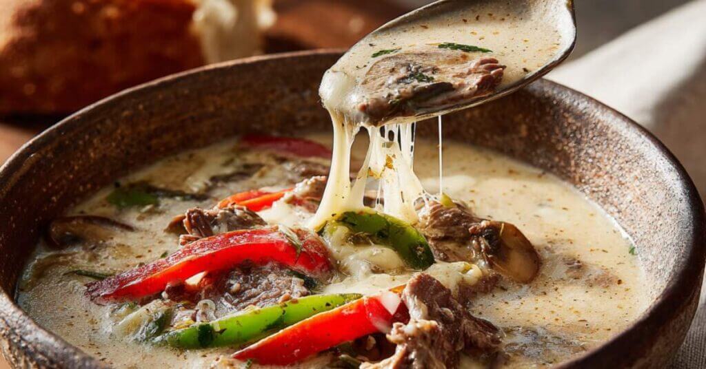 philly cheeseteak soup