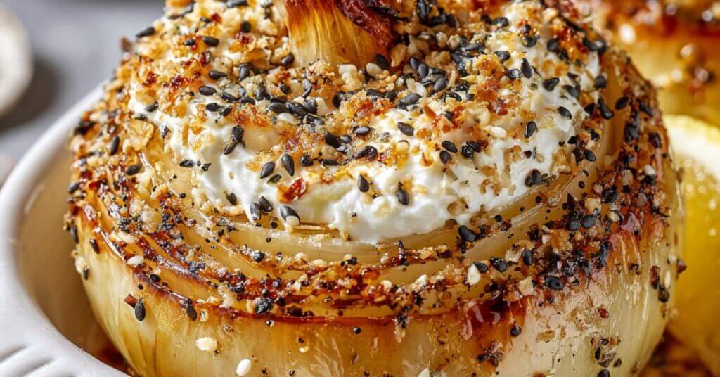 baked potato with cream cheese filling