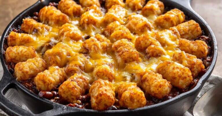 Chili Cheese Tot Casserole - Food Prep Guide - Preserving & Storing Food