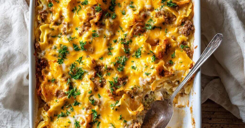 ground beef peirogi