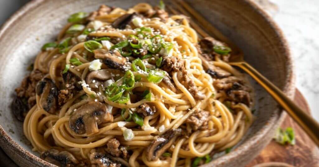 ground-turkey-miso-butter-noodles