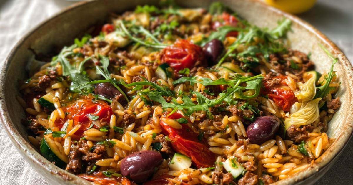 mediterranean-beef-orzo-bowl-recipe
