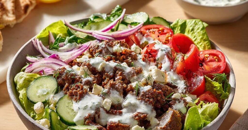 Greek salad bowl